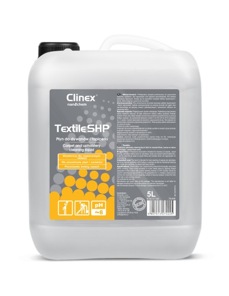CLINEX Textile SHP 5L plovimo skystis kilimų, baldų ir apmušalų valymui CLINEX Textile SHP 5L plovimo skystis kilimų, baldų ir apmušalų valymui