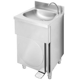 Bekontaktis laisvai pastatomas gastronominis praustuvas su trapecijos formos dubeniu 44x28,6 cm - Hendi 809983