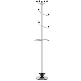 Drabužių kabykla paltų kabykla su skėčio laikikliu H 178 cm - 8 pakabos