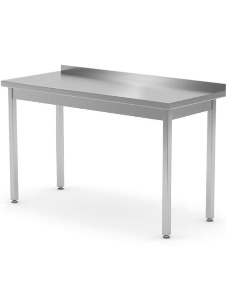 Sieninis plieninis stalviršio stalas su apvadu 140x70x85 cm - Hendi 812693 Sieninis plieninis stalviršio stalas su apvadu 140x70x85 cm - Hendi 812693