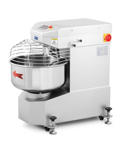 Tešlos spiralinis maišytuvas su fiksuotu dubeniu 33 L 1800 W Tešlos spiralinis maišytuvas su fiksuotu dubeniu 33 L 1800 W