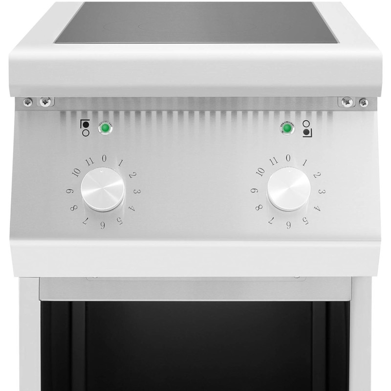 Atskirai pastatoma 2 degiklių indukcinė viryklė ant atviro pagrindo 400 V 8500 W