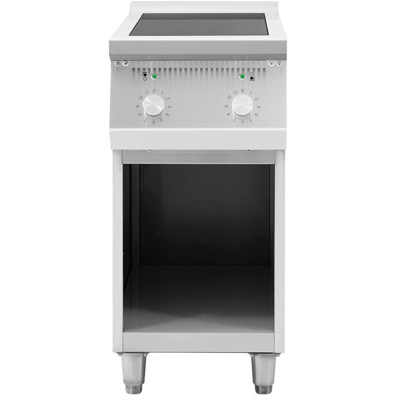 Atskirai pastatoma 2 degiklių indukcinė viryklė ant atviro pagrindo 400 V 8500 W