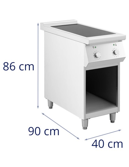 Atskirai pastatoma 2 degiklių indukcinė viryklė ant atviro pagrindo 400 V 8500 W Atskirai pastatoma 2 degiklių indukcinė viryklė ant atviro pagrindo 400 V 8500 W