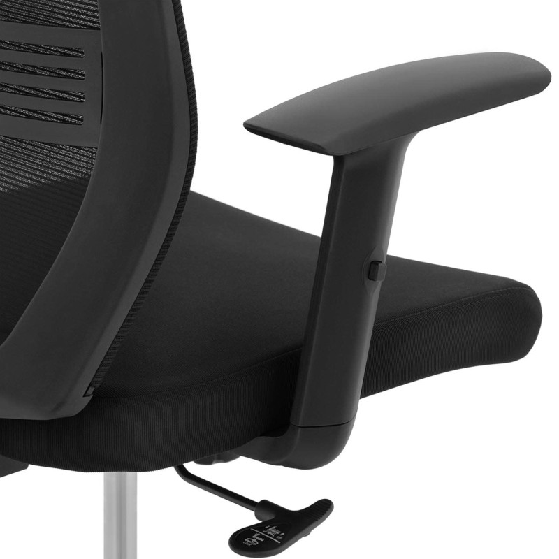 Ergonomiška biuro kėdė su tinkliniu atlošu, galvos atrama ir kabykla, aukštis 40-50 cm