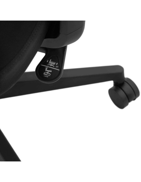 Ergonomiška biuro kėdė su tinkliniu atlošu, galvos atrama ir kabykla, aukštis 40-50 cm Ergonomiška biuro kėdė su tinkliniu atlošu, galvos atrama ir kabykla, aukštis 40-50 cm