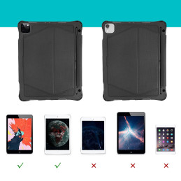 Dėklo dangtelis iPad Pro 11'' klaviatūros dėklui + juoda belaidė Bluetooth klaviatūra