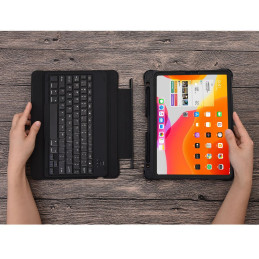 Dėklo dangtelis iPad Pro 11'' klaviatūros dėklui + juoda belaidė Bluetooth klaviatūra
