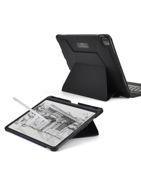 Dėklo dangtelis iPad Pro 11'' klaviatūros dėklui + juoda belaidė Bluetooth klaviatūra Dėklo dangtelis iPad Pro 11'' klaviatūros dėklui + juoda belaidė Bluetooth klaviatūra