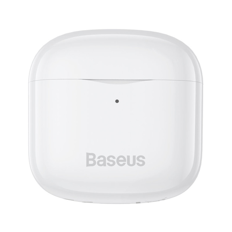 Belaidės Bluetooth 5.0 TWS į ausis įdedamos ausinės, atsparios vandeniui IP64 E3 baltos spalvos