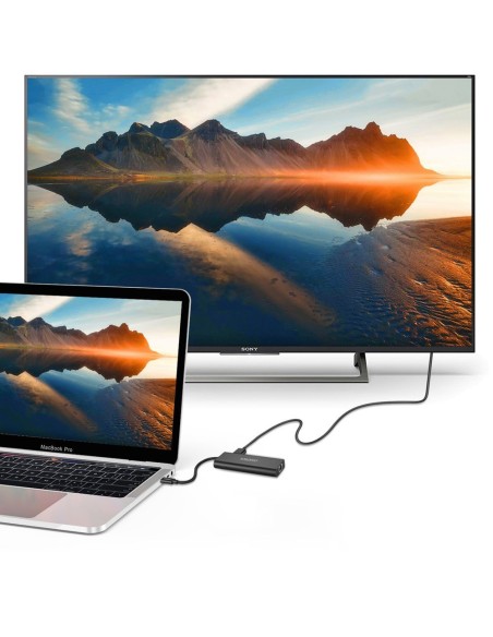 Prijungimo stoties adapterio šakotuvas USB Type C 6in1 100W PD juodas Prijungimo stoties adapterio šakotuvas USB Type C 6in1 100W PD juodas