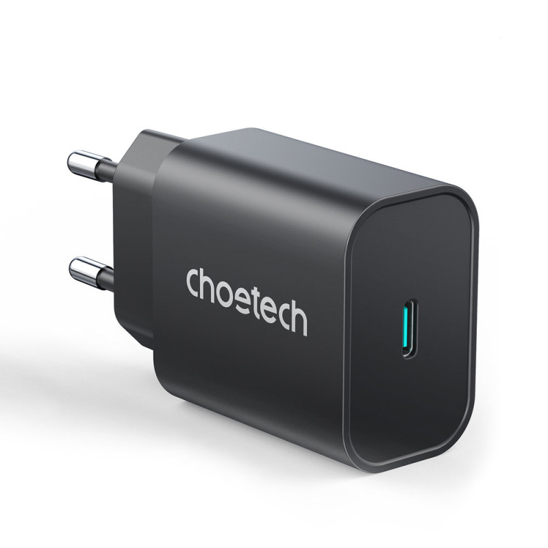 Greitas įkroviklis USB Type C 25W PPS PD juodas