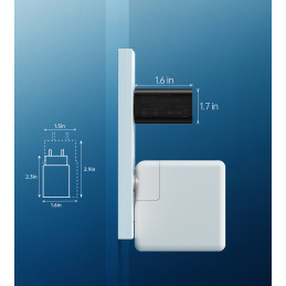 Greitas įkroviklis USB Type C 25W PPS PD juodas