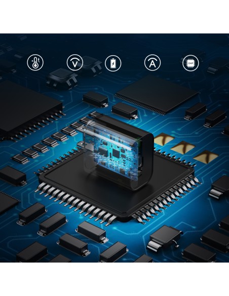 Greitas įkroviklis USB Type C 25W PPS PD juodas