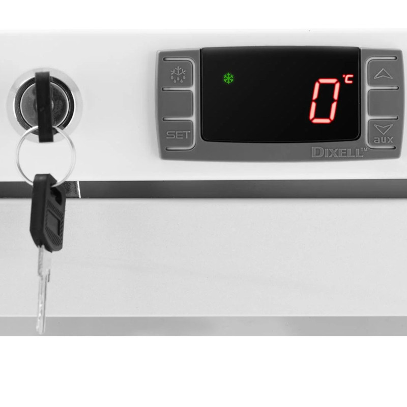 Šaldytuvas stiklinis maitinimo šaldytuvas 4 lentynos 380 l 215 W