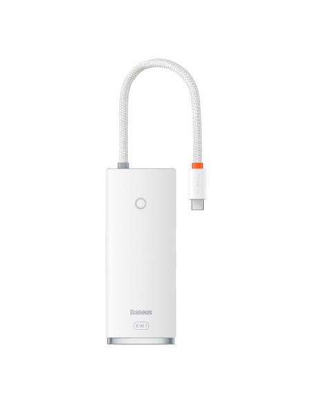 „Lite“ serijos daugiafunkcis HUB USB-C 2 x USB 3.0 USB-C HDMI 1.4 SD-TF baltas „Lite“ serijos daugiafunkcis HUB USB-C 2 x USB 3.0 USB-C HDMI 1.4 SD-TF baltas