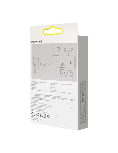 „Lite“ serijos daugiafunkcis HUB USB-C 2 x USB 3.0 USB-C HDMI 1.4 SD-TF baltas „Lite“ serijos daugiafunkcis HUB USB-C 2 x USB 3.0 USB-C HDMI 1.4 SD-TF baltas