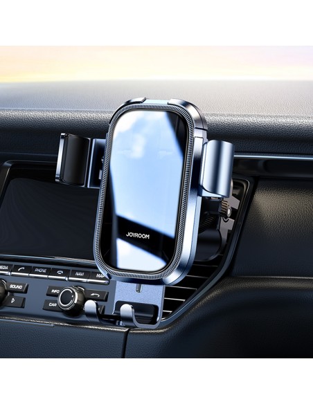 Gravitacinis automobilinis laikiklis išmaniajam telefonui pilkoms ventiliacijos grotelėms Gravitacinis automobilinis laikiklis išmaniajam telefonui pilkoms ventiliacijos grotelėms