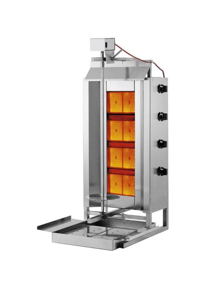 Dujinė orkaitė giroskopo kebabų virimo aparatas su šilumos skydu Profi Line - Hendi 226001