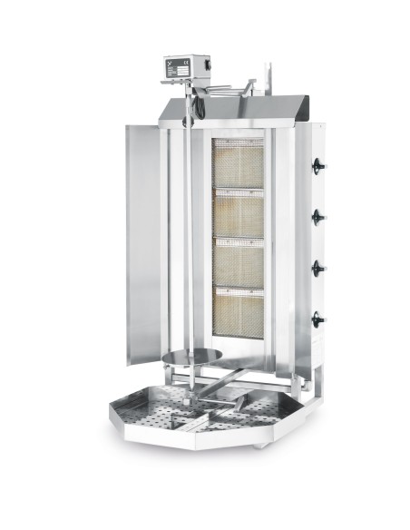 Dujinė orkaitė giroskopo kebabų virimo aparatas su šilumos skydu Profi Line - Hendi 226001