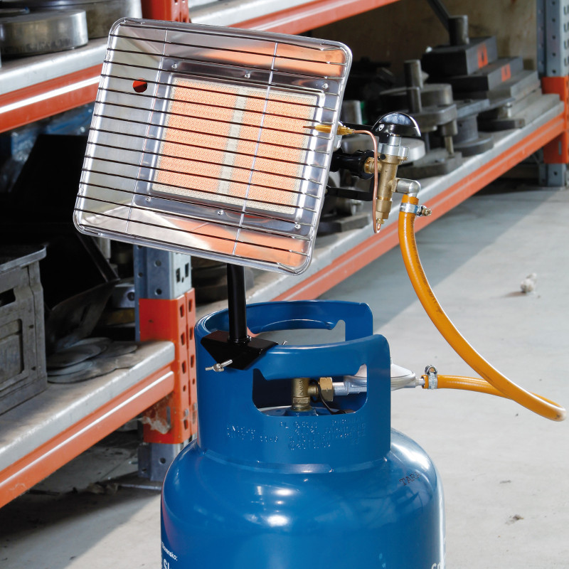 BRI spindulinis šildytuvas PB LPG dujų balionui