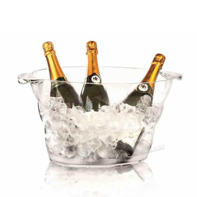 Dubuo šampanui arba punšo ovalus plastikinis SAN 47x29x23cm - Hendi 593165