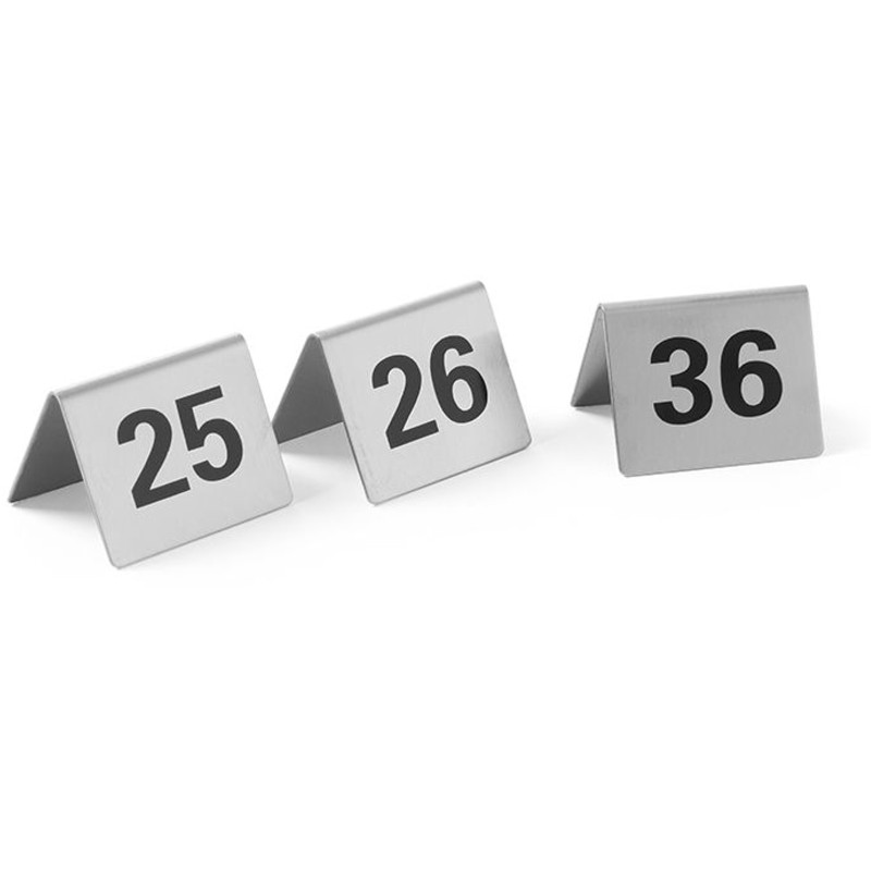Informacinė lentelė LENTELĖS NUMERIS 25-36 nerūdijančio plieno rinkinys 12 vnt. - Hendi 663868 Informacinė lentelė LENTELĖS NUMERIS 25-36 nerūdijančio plieno rinkinys 12 vnt. - Hendi 663868