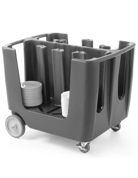 Maitinimo vežimėlis su dangteliu lėkštėms iki 300mm transportuoti