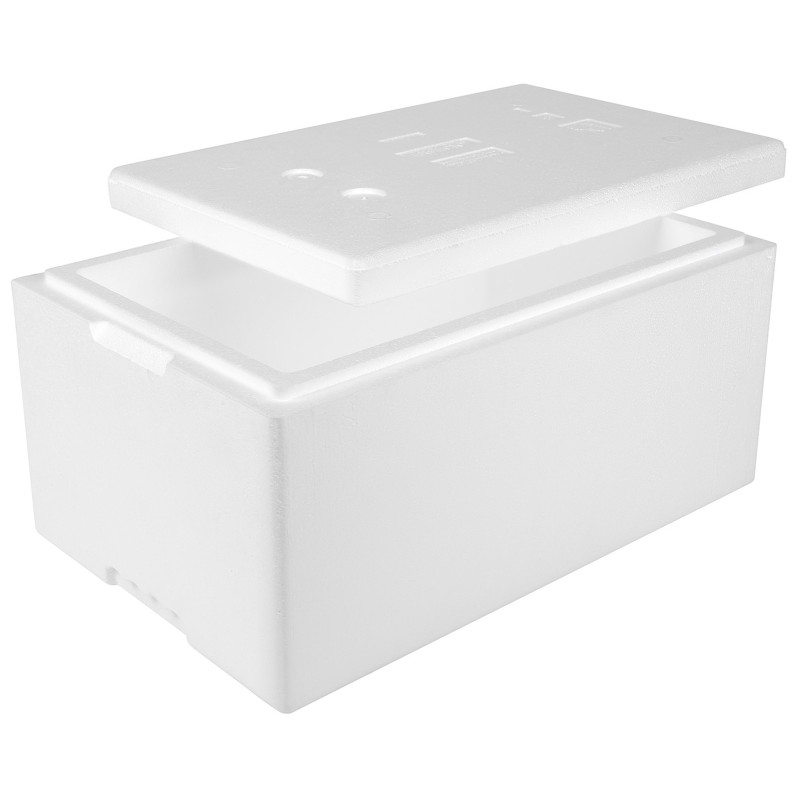 Termobox polistirolo termo dėžutė su dangteliu PZH sertifikatas 580x380x285mm 32L Arpack