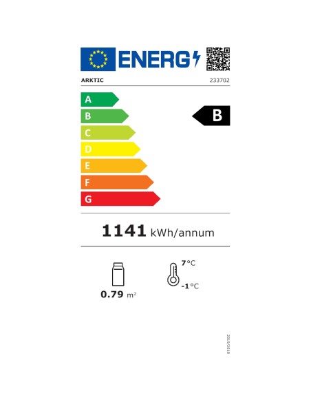 Reguliuojama šaldoma vitrina 120L 2 lentynos ARKTIC Hendi 233702 Reguliuojama šaldoma vitrina 120L 2 lentynos ARKTIC Hendi 233702