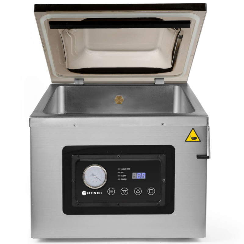 Kamerinė vakuuminio pakavimo mašina su alyvos siurbliu 410mm 1000W PROFI LINE 410 Hendi 201442