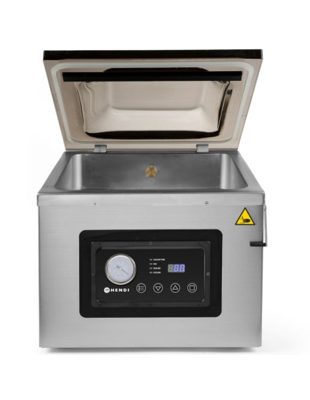 Kamerinė vakuuminio pakavimo mašina su alyvos siurbliu 410mm 1000W PROFI LINE 410 Hendi 201442 Kamerinė vakuuminio pakavimo mašina su alyvos siurbliu 410mm 1000W PROFI LINE 410 Hendi 201442