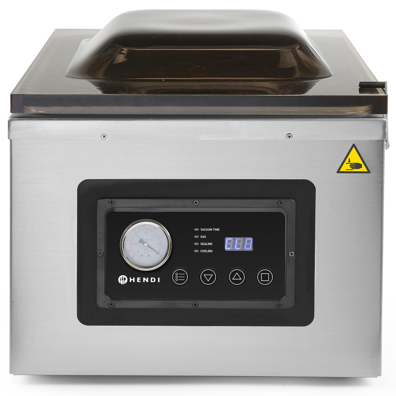 Kamerinė vakuuminio pakavimo mašina su alyvos siurbliu 410mm 1000W PROFI LINE 410 Hendi 201442