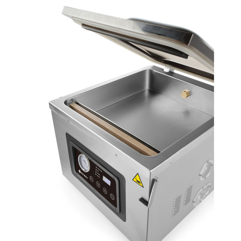 Kamerinė vakuuminio pakavimo mašina su alyvos siurbliu 410mm 1000W PROFI LINE 410 Hendi 201442