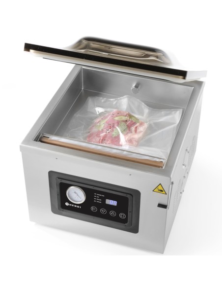 Kamerinė vakuuminio pakavimo mašina su alyvos siurbliu 410mm 1000W PROFI LINE 410 Hendi 201442 Kamerinė vakuuminio pakavimo mašina su alyvos siurbliu 410mm 1000W PROFI LINE 410 Hendi 201442