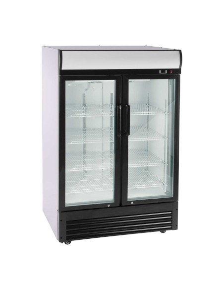 Šaldytuvas šaldytuvas dvigubo stiklo gėrimų spintelė 2-8C 880L