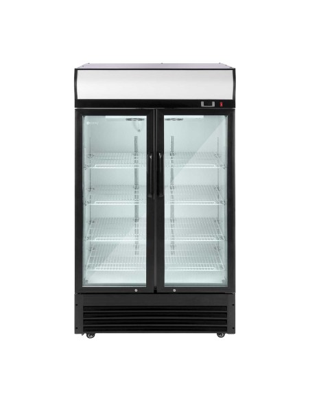 Šaldytuvas šaldytuvas dvigubo stiklo gėrimų spintelė 2-8C 880L