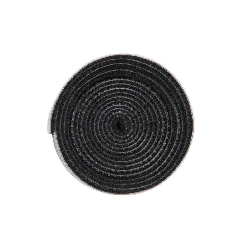 Kabelių tvarkyklė Velcro juosta Velcro 1m juoda