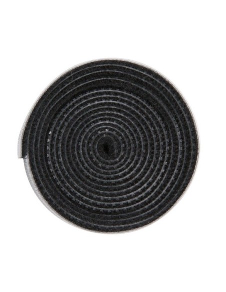 Kabelių tvarkyklė Velcro juosta Velcro 1m juoda Kabelių tvarkyklė Velcro juosta Velcro 1m juoda
