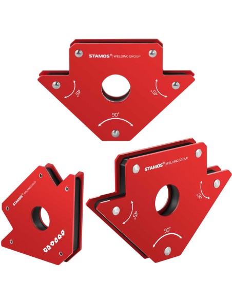 Magnetinio suvirinimo kampo laikiklis, keliamoji galia iki 21kg 45 90 135 2 vnt.