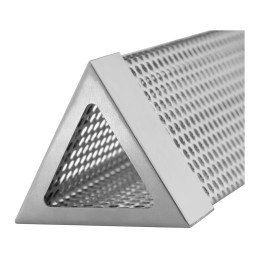 Rūkyklos įdėklas medžio drožlėms trikampio formos nerūdijančio plieno 30,2x6,2x5,4 cm