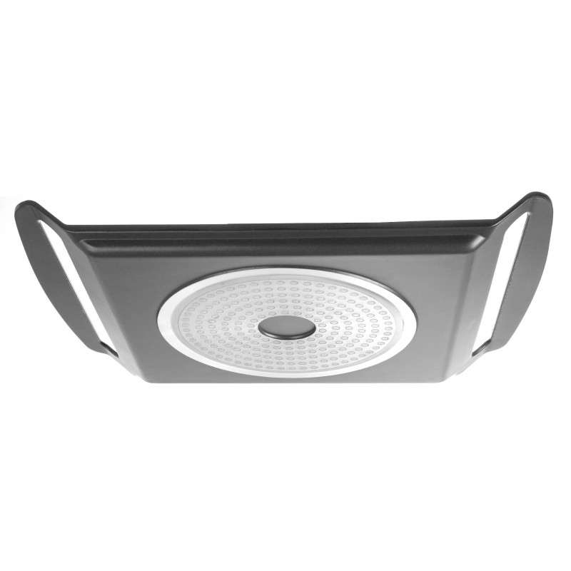 Grilio plokštė su grioveliais indukcinėms viryklėms TEFLON 39x26cm - HENDI 629130