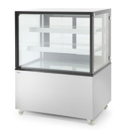 Šaldoma konditerijos vitrina su 2 lentynomis LED 410L mobilusis