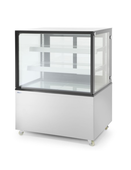 Šaldoma konditerijos vitrina su 2 lentynomis LED 410L mobilusis Šaldoma konditerijos vitrina su 2 lentynomis LED 410L mobilusis