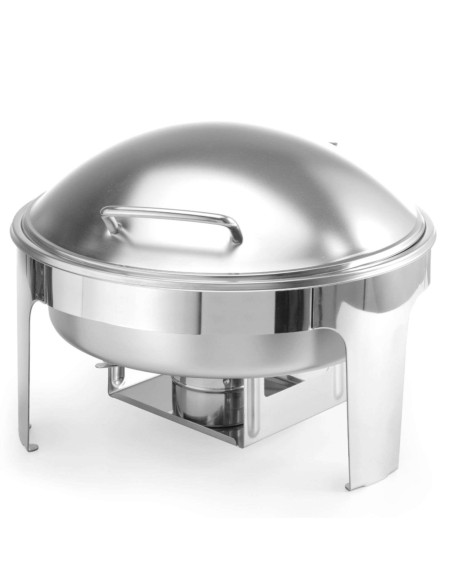 Maisto šildytuvas pasta žvakėms satininis plienas ROUND