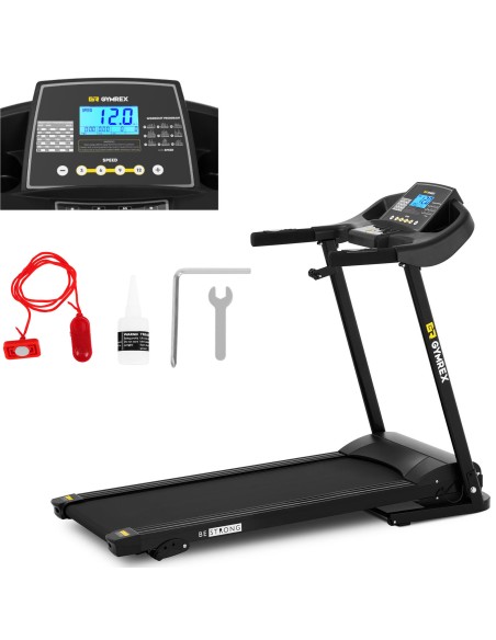 Gymrex LCD 120 kg 12 km/h elektrinis bėgimo takelis Gymrex LCD 120 kg 12 km/h elektrinis bėgimo takelis