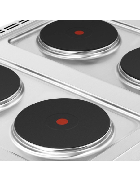 4 lėkščių elektrinė viryklė reguliuojamas skersmuo. 22 cm 4 x 2600W 400V ITALIJA 4 lėkščių elektrinė viryklė reguliuojamas skersmuo. 22 cm 4 x 2600W 400V ITALIJA