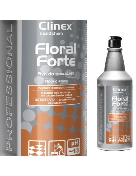 CLINEX Floral Forte 1L grindų valymo ir priežiūros skystas koncentratas