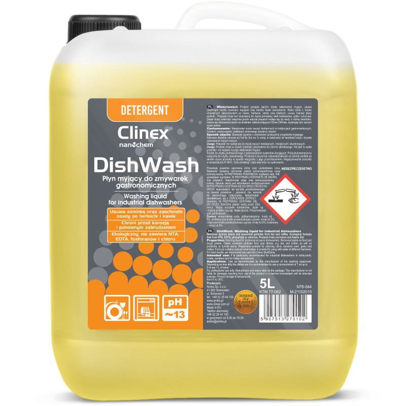 Skystas koncentratas skirtas CLINEX DishWash 5L indaplovėms Skystas koncentratas skirtas CLINEX DishWash 5L indaplovėms