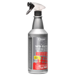 CLINEX W3 Forte 1L unitazo valiklis pašalina šlapimo kvapus